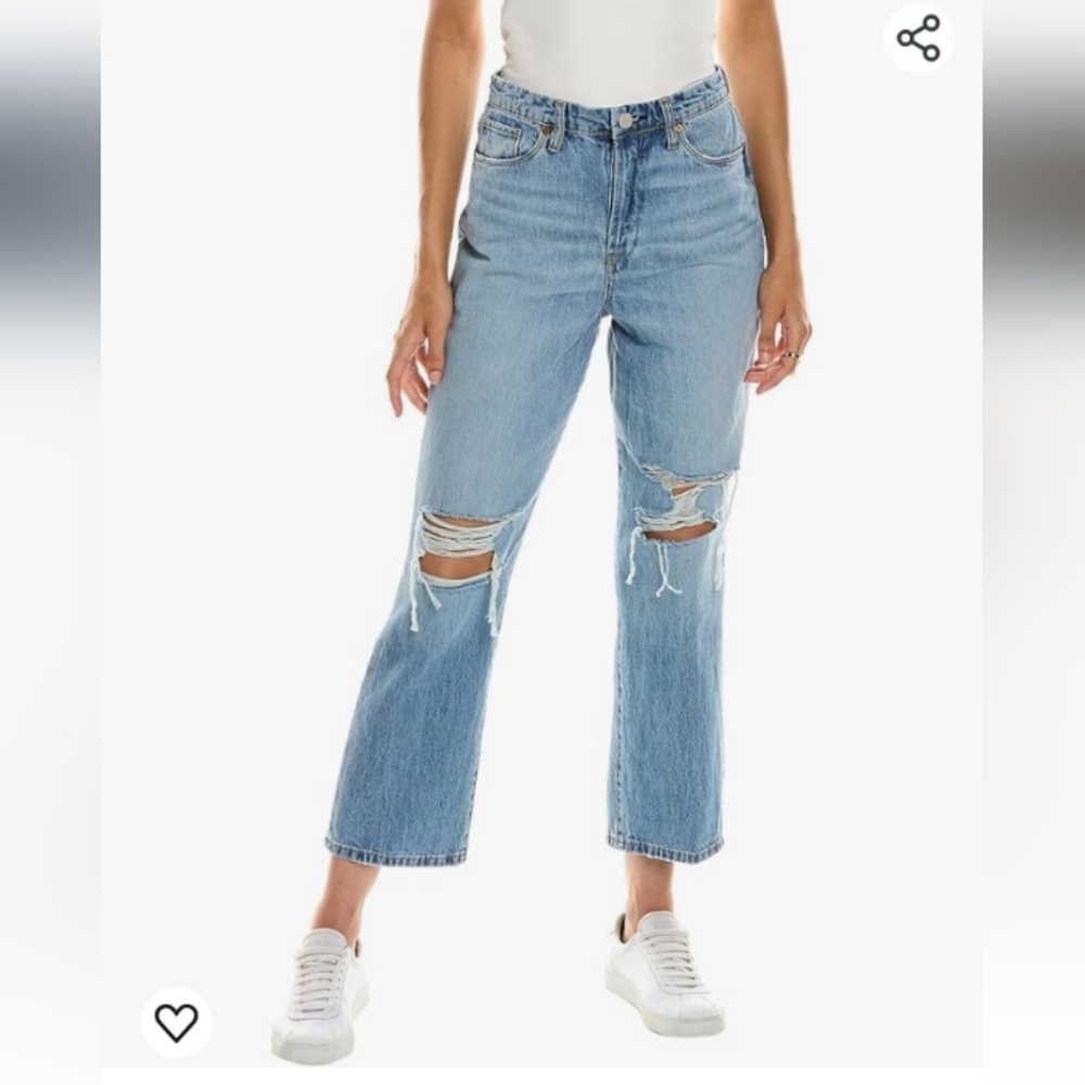 Blank NYC Light Blue Distressed High-Rise Jeans